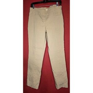 Cooper and ella Khaki High‎ Waist Pull On Pants Women's Stretch Casual Trousers